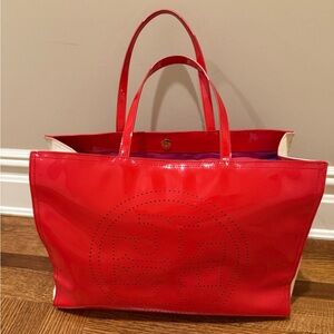 Red Tote Bag with Logo